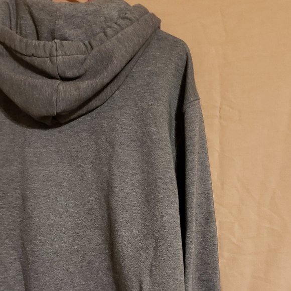 H&M, Gray zip-up Sweatshirt w/ hood jacket, Size Large - Picture 10 of 16